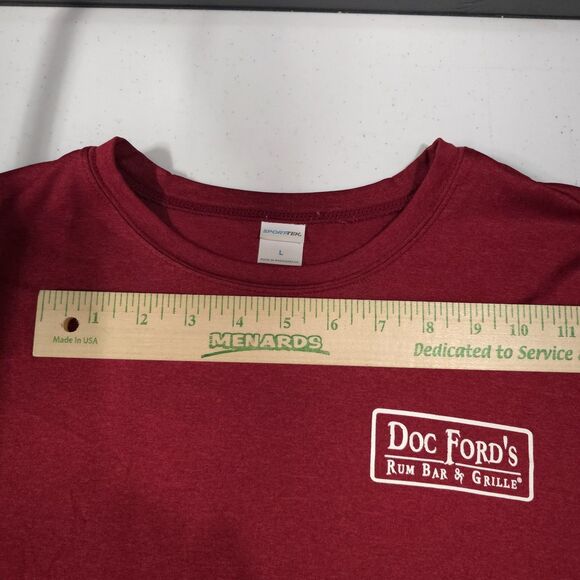 Doc Fords Lightweight Florida Tshirt MensLg Red Rum Bar Graphic Tee Fishing Thin - Picture 12 of 13